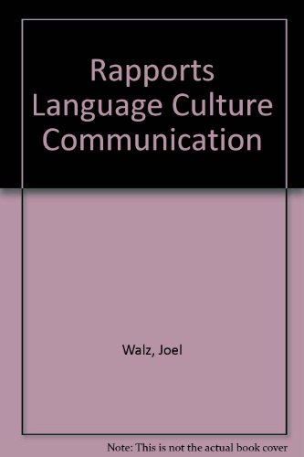 9780395899335: Rapports Language Culture Communication