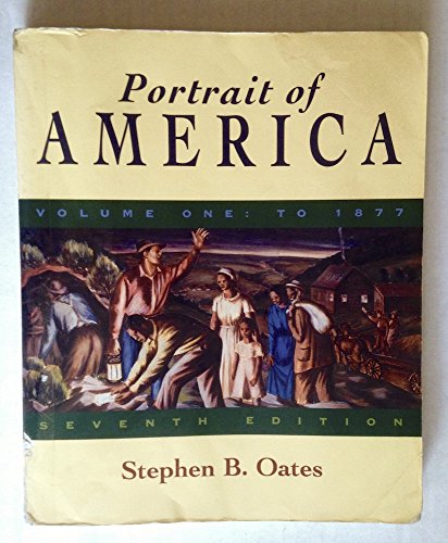 Imagen de archivo de Portrait of America to 1877 a la venta por Better World Books