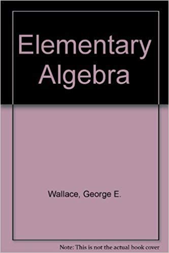 Beispielbild fr Elementary Algebra zum Verkauf von Better World Books