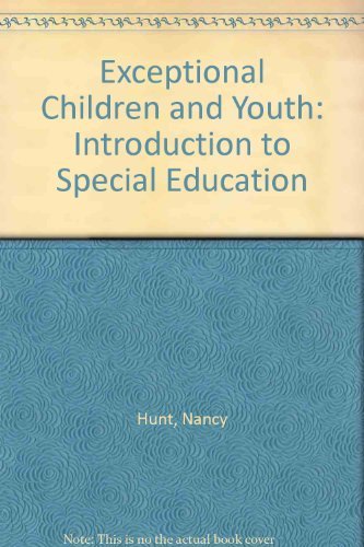 Imagen de archivo de Exceptional Children and Youth a la venta por Book Alley