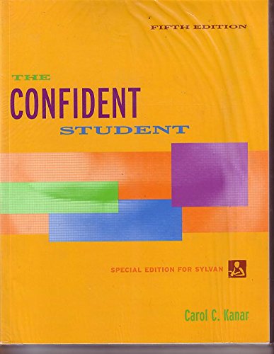 The Confident Student (9780395905180) by Kanar, Carol C.