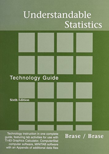 Technical Guide for Brase/Braseâ€™s Understandable Statistics, 6th (9780395907726) by Brase, Charles Henry; Brase, Corrinne Pellillo