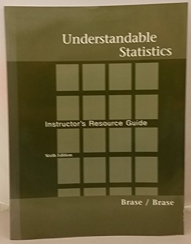 Beispielbild fr Understandble Statistics: Concepts and Methods : Instructor's Resource Guide zum Verkauf von Better World Books