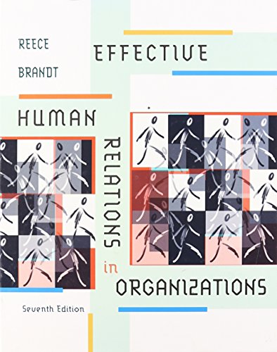 Stock image for Effective Human Relations in Organizations for sale by Better World Books