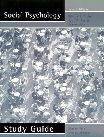 Stock image for Social Psychology: Study Guide for sale by HPB-Red