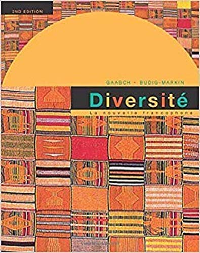 Stock image for Diversite: La Nouvelle Francophone: An Intermediate Reader and Francophone Anthology, 2nd Edition for sale by Half Price Books Inc.