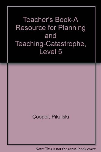 Imagen de archivo de Teacher's Book-A Resource for Planning and Teaching-Catastrophe, Level 5 a la venta por HPB-Red
