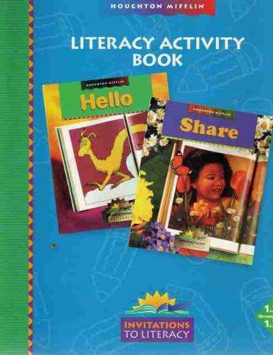 Stock image for Houghton Mifflin Reading: Literacy Activity Book Hello, Share Invitations to Literacy Level 1.2-1.3 for sale by GoldenWavesOfBooks
