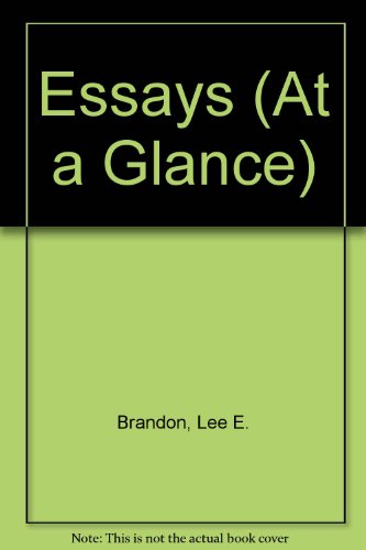 9780395918692: At a Glance: Essays