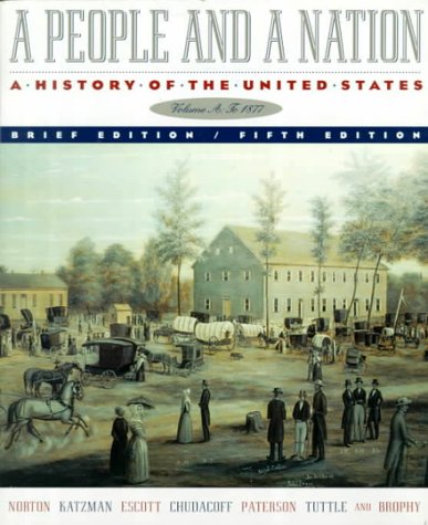 9780395921326: Brief Edition of 5r.e., v.A (A People and a Nation: History of the United States)