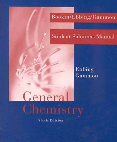 Beispielbild fr General Chemistry: Student Solutions Manual zum Verkauf von Better World Books