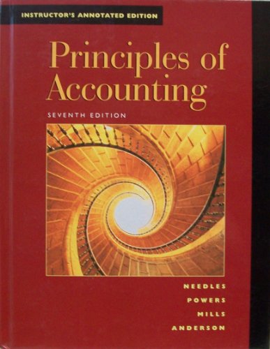 Beispielbild fr Principles of Accounting zum Verkauf von Better World Books