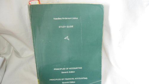 Principles of Accounting/Principles of Accounting: Study Guide (9780395935392) by Needles, Belverd E.; Powers, Marian; Mills, Sherry K.; Anderson, Henry R.