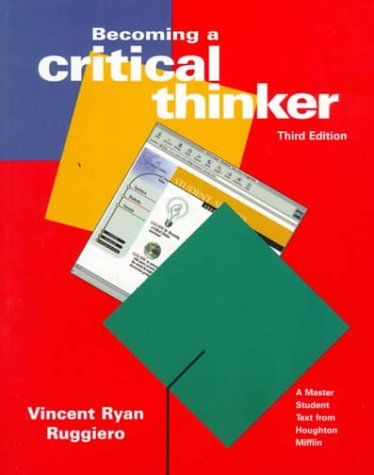 Stock image for Becoming a Critical Thinker for sale by HPB-Diamond