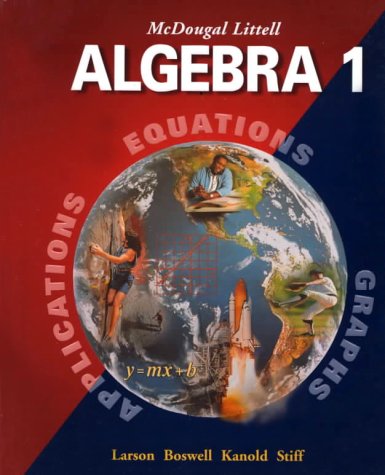 9780395937761: McDougal Littell Algebra 1: Student Edition (C) 2001 2001: Mcdougal Littell High School Math
