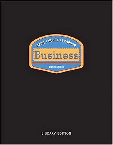 Imagen de archivo de Business a la venta por ThriftBooks-Atlanta