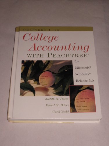 Beispielbild fr College Accounting with Peachtree Update zum Verkauf von Robinson Street Books, IOBA