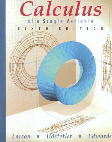 9780395948620: Calculus of a Single Variable