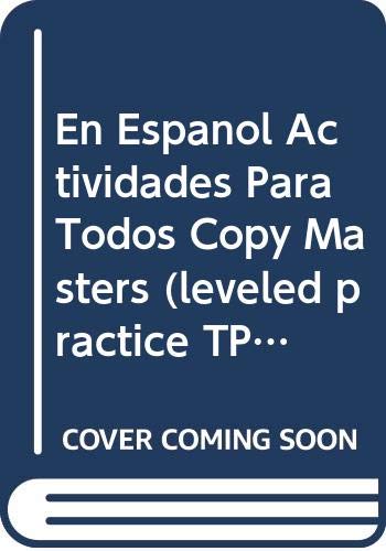 Beispielbild fr En Espanol Actividades Para Todos Copy Masters (leveled practice TPR storytelling) zum Verkauf von Wonder Book