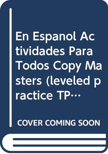 9780395953280: En Espanol Actividades Para Todos Copy Masters (leveled practice TPR storytelling)