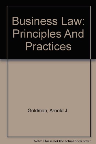 Stock image for Study Guide for Business Law: Principles and Practices, 5th Edition for sale by Irish Booksellers