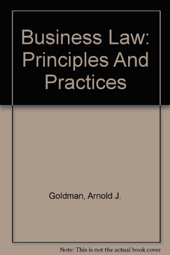 9780395955291: Study Guide for Business Law: Principles and Practices, 5th Edition