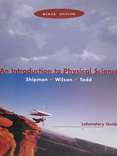 Beispielbild fr Laboratory Guide for An Introduction to Physical Science. Ninth Edition ( Shipman, Wilson and Todd ). zum Verkauf von Eryops Books