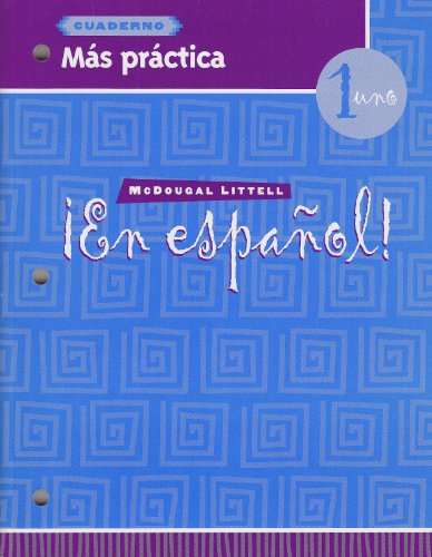 Stock image for En espaol!: Ms prctica (cuaderno) Level 1 (Spanish Edition) for sale by GF Books, Inc.