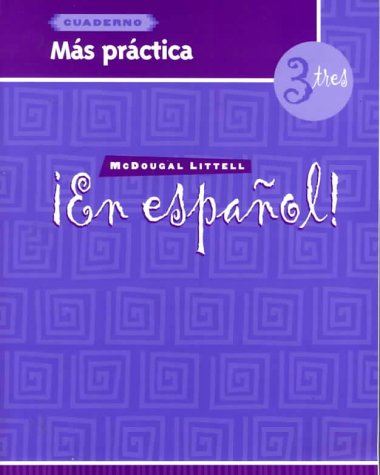 9780395958100: En espaol!: Ms prctica (cuaderno) Level 3 (Spanish Edition)