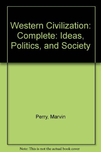 Beispielbild fr Western Civilization: Ideas, Politics, And Society zum Verkauf von Wonder Book