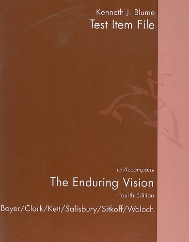 Enduring Vision Tb 4ed (9780395960806) by Boyer