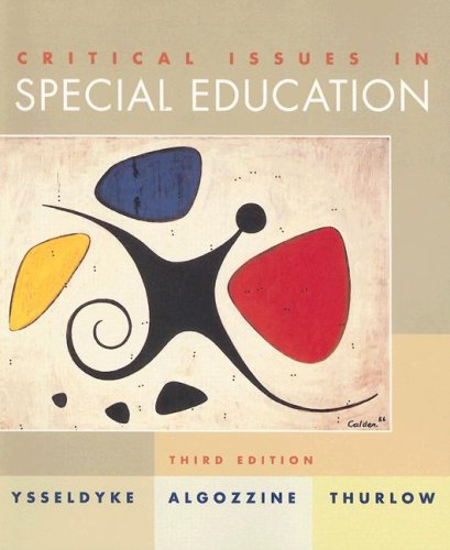 Beispielbild fr Critical Issues in Special Education zum Verkauf von Better World Books