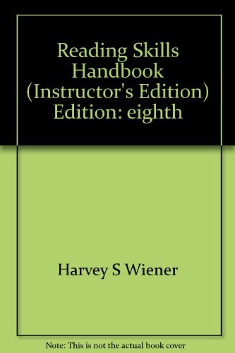 9780395962398: Reading Skills Handbook (Instructor's Edition) Edition: eighth [Paperback] by...