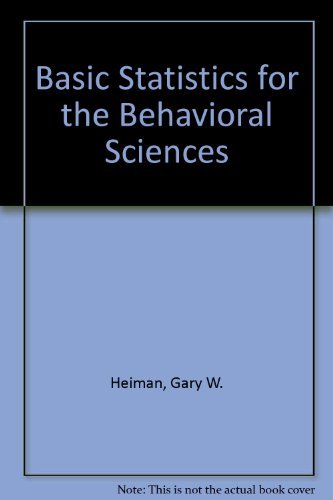 9780395962534: Basic Statistics for the Behavioral Sciences