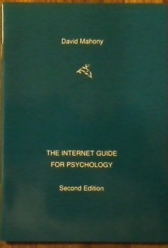 Imagen de archivo de Psychology Internet Guide a la venta por SecondSale