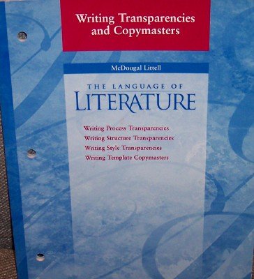 Beispielbild fr Writing Transparencies and Copymasters (The Language of Literature, Grade 10) zum Verkauf von Nationwide_Text