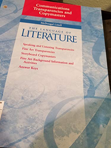 Language of Literature Grade 10: Communications Transparencies and Copymasters (Mcdougal Littell Language of Literature) (9780395968246) by Mcdougal Littel