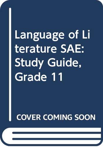 9780395968468: Language of Literature SAE: Study Guide, Grade 11