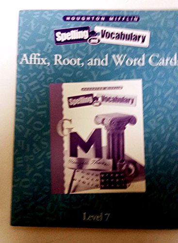 Stock image for Affix, Root, and Word Cards (Spelling and Vocabulary) for sale by HPB Inc.