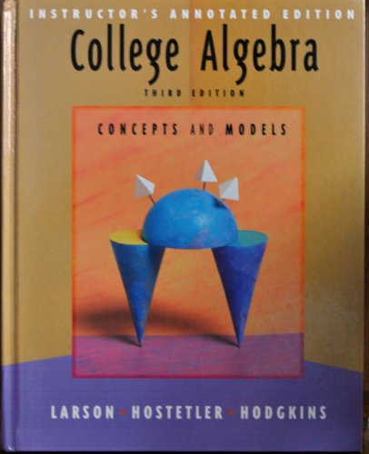 Stock image for College algebra: Concepts and models for sale by HPB-Diamond