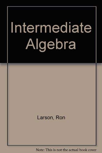 Stock image for Intermediate Algebra Study And Solutions Guide, Third Edition for sale by Anderson Book
