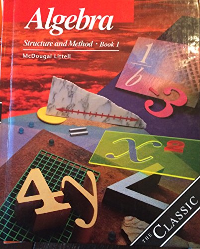 9780395977224: Algebra Structure and Method, Grades 8-11 Book 1: Mcdougal Littell Structure & Method