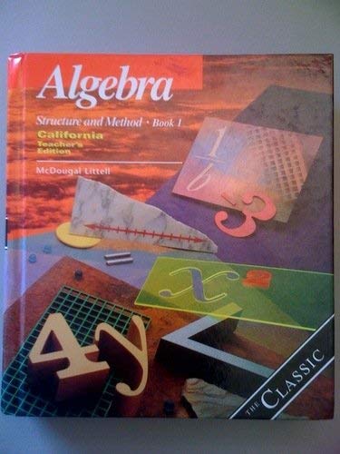 9780395977248: algebra-structure-and-method-book-1-california-teacher-s-edition-the-classic