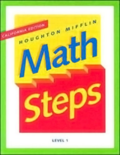 Beispielbild fr HM Math Steps California Level 1 zum Verkauf von Better World Books: West