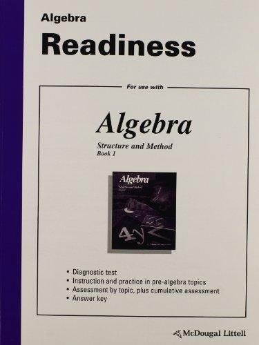 Stock image for McDougal Littell Structure & Method California: Algebra Readiness Course 1 for sale by BEST_TEXTBOOKS_DEALS