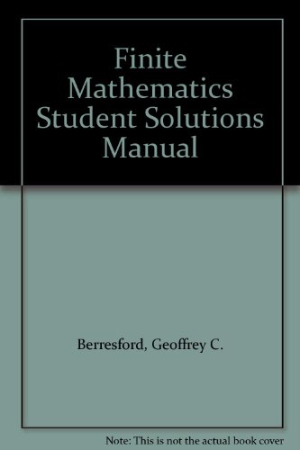 Stock image for Finite Mathematics for sale by Alliance Book Services