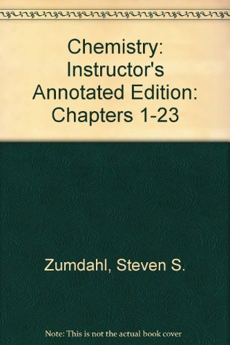9780395985830: Chemistry: Instructor's Annotated Edition: Chapters 1-23