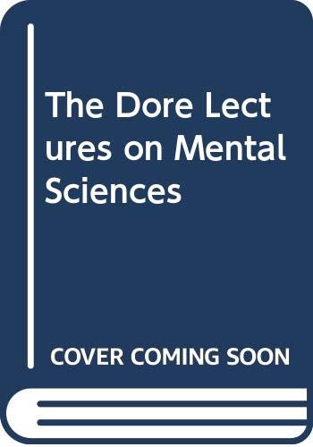 9780396020639: The Dore Lectures on Mental Sciences