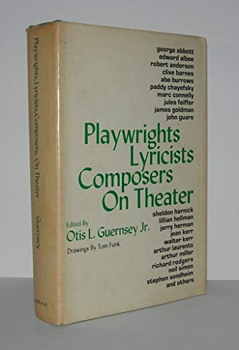Imagen de archivo de Playwrights, Composers, Lyricists on Theater a la venta por Better World Books