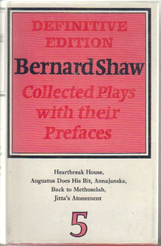 Imagen de archivo de Collected Plays with Their Prefaces : Definitive Edition in Seven Volumes a la venta por Better World Books